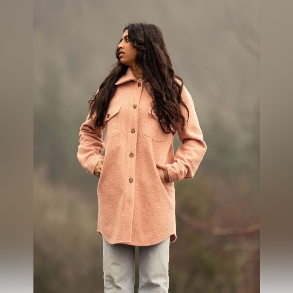 Jackson‎ Rowe Panama Sherpa Jacket Size XS Bittersweet Oversized